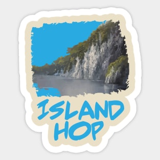 Island exploration Sticker